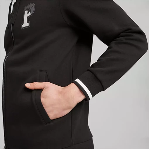 Куртка спортивна чоловіча Puma Squad FZ Hoodie чорного кольору