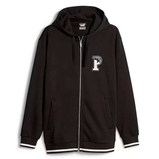 Куртка спортивна чоловіча Puma Squad FZ Hoodie чорного кольору