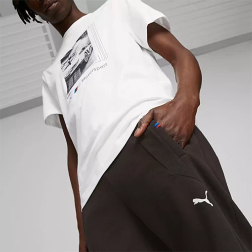 Спортивные брюки мужские Puma BMW MMS Sweat Pants, reg/cc черного цвета