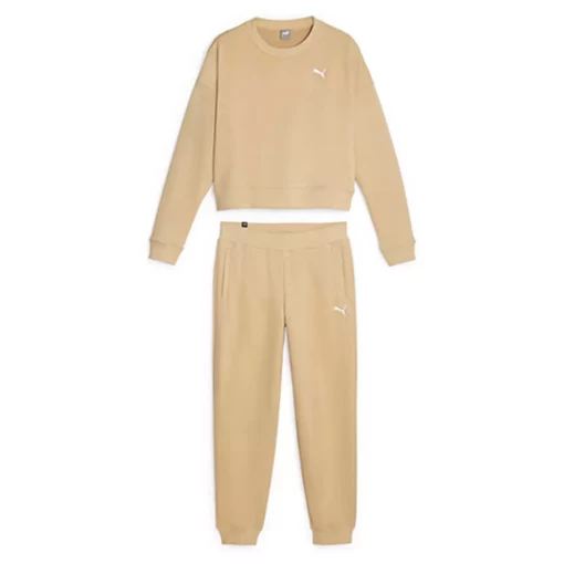 Спортивний костюм жіночий Puma Loungewear Suit TR бежевого кольору