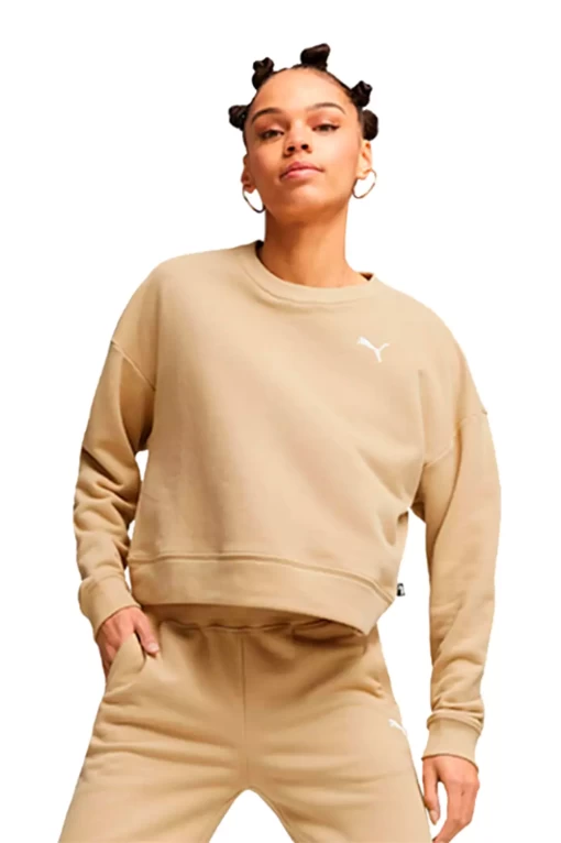Спортивний костюм жіночий Puma Loungewear Suit TR бежевого кольору