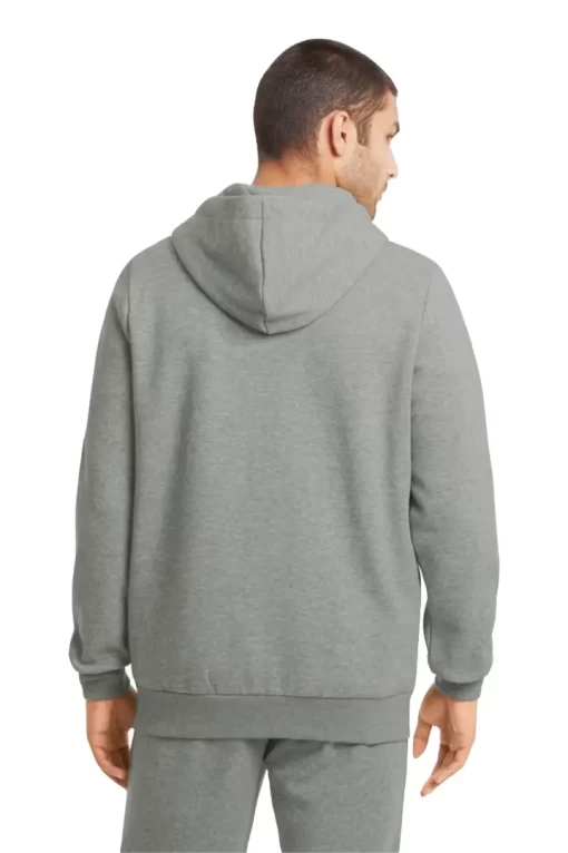 Худи мужское Puma ESS Small Logo FZ Hoodie серого цвета