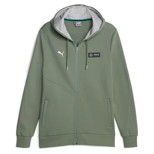 Худи мужское Puma MAPF1 Hooded Sweat Jacket болотного цвета