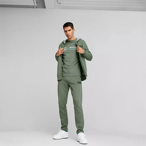 Худи мужское Puma MAPF1 Hooded Sweat Jacket болотного цвета