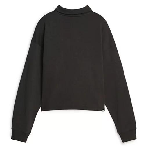 Худи женское Puma Her High-Neck Half-Zip черного цвета