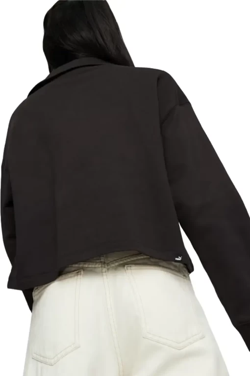 Худи женское Puma Her High-Neck Half-Zip черного цвета