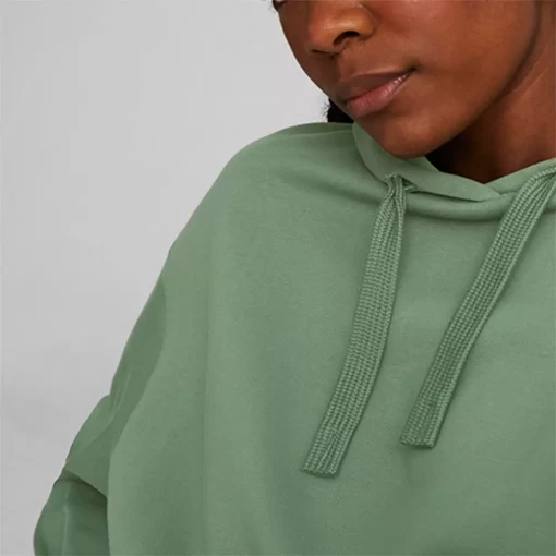 Худи женское Puma Her Hoodie TR эвкалиптового цвета