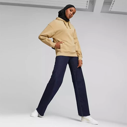Худі жіноче Puma Her Hoodie TR бежевого кольору