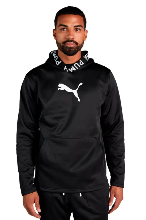 Худи мужское Puma Train PWR Fleece Hoodie черного цвета