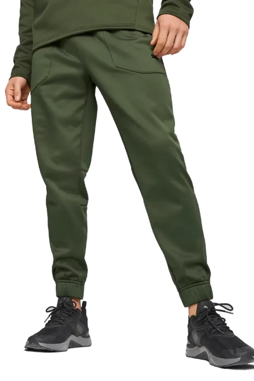 Спортивні штани чоловічі Puma Train PWR Fleece Jogger колір хакі