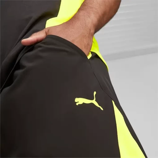 Спортивні шорти чоловічі Puma Ultrabreathe 7' Woven Short чорно-жовтого кольору