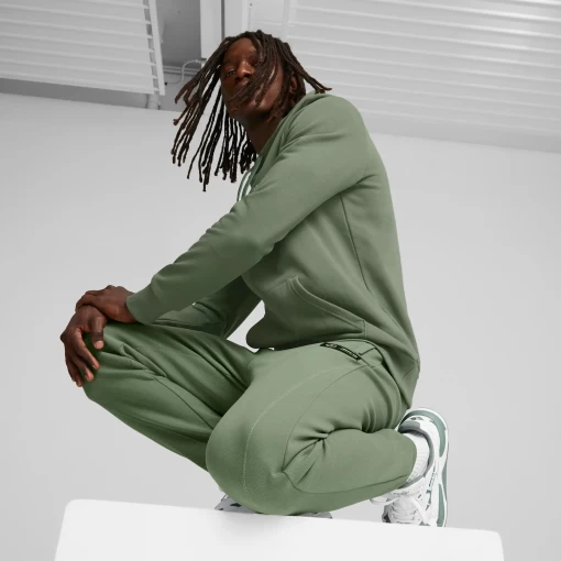 Спортивные брюки мужские Puma MAPF1 Sweatpants, Reg/CC эвкалиптового цвета