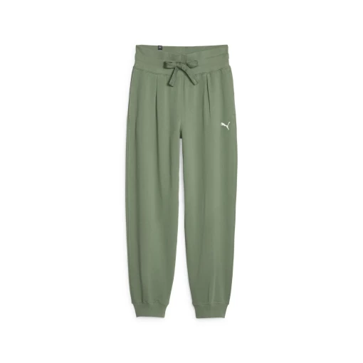 Спортивные брюки женские Puma Her High-Waist Pants TR эвкалиптового цвета