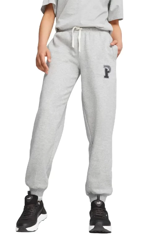 Спортивные брюки женские Puma Squad Sweatpants светло-серого цвета