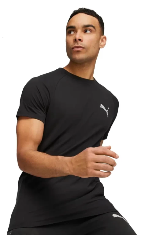 Футболка мужская Puma Evostripe Tee черного цвета 67592801
