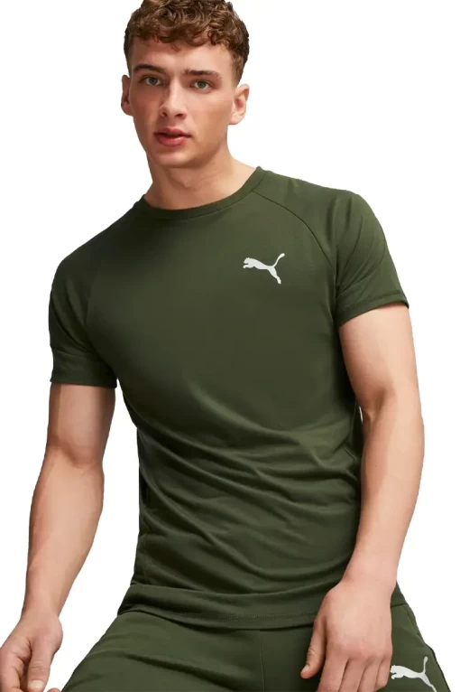 Футболка чоловіча Puma Evostripe Tee зеленого кольору 67592831