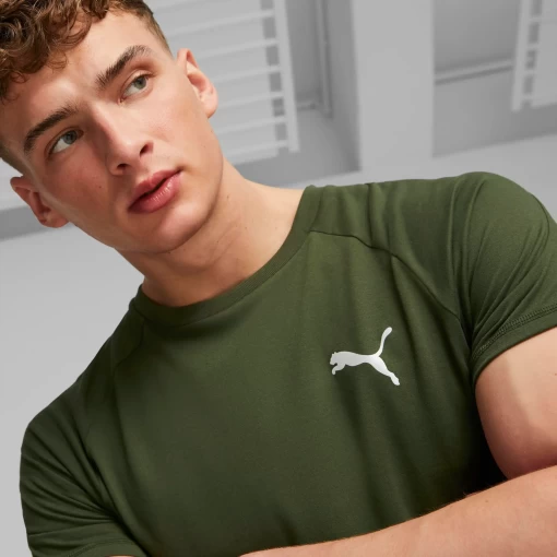 Футболка чоловіча Puma Evostripe Tee зеленого кольору 67592831