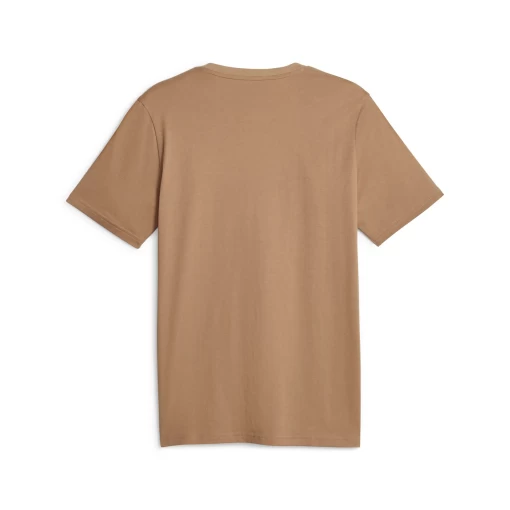 Футболка мужская Puma ESS+ Tape Tee светло-коричневого цвета