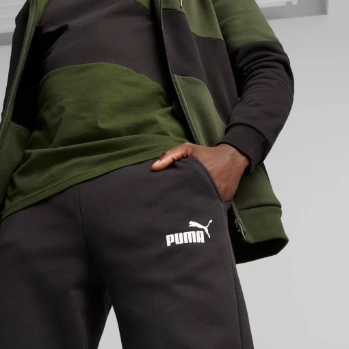 Спортивный костюм мужской Puma Hooded Tracksuit хаки-черного цвета