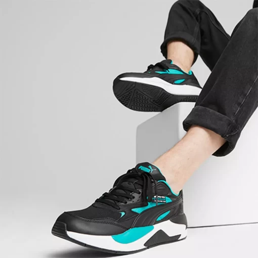 Кросівки чоловічі-жіночі Puma MAPF1 X-Ray Speed чорно-бірюзового кольору