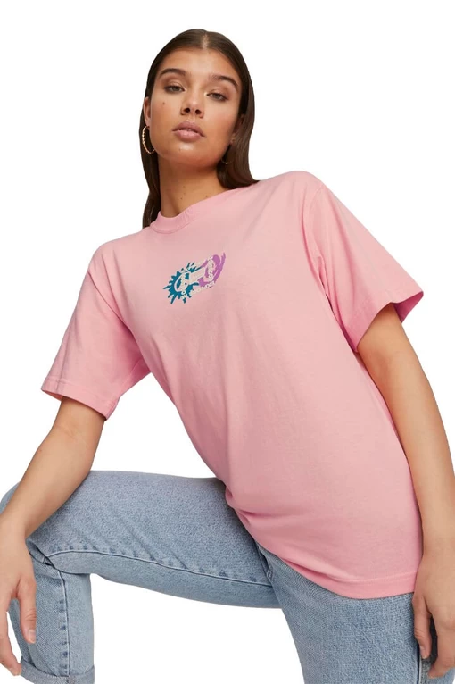 Футболка жіноча Puma Downtown Graphic рожевого кольору