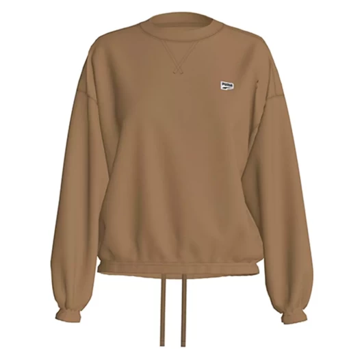 Світшот жіночий Puma Downtown Oversized світло-коричневого кольору