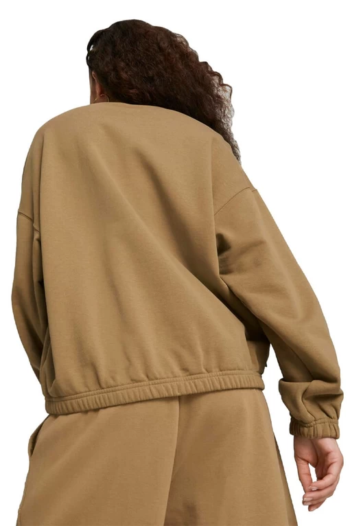Світшот жіночий Puma Downtown Oversized світло-коричневого кольору