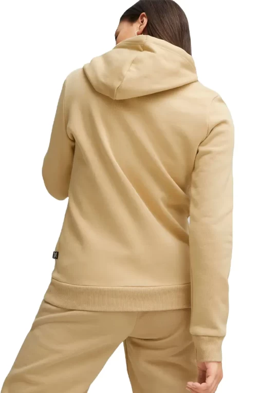 Худі жіноче Puma ESS Logo Hoodie FL бежевого кольору