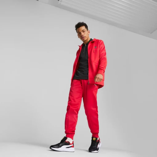 Куртка спортивна чоловіча Puma Ferrari Style Hdd Sweat Jckt червоного кольору