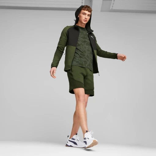 Худи мужское Puma Evostripe Full-Zip Hoodie цвет хаки