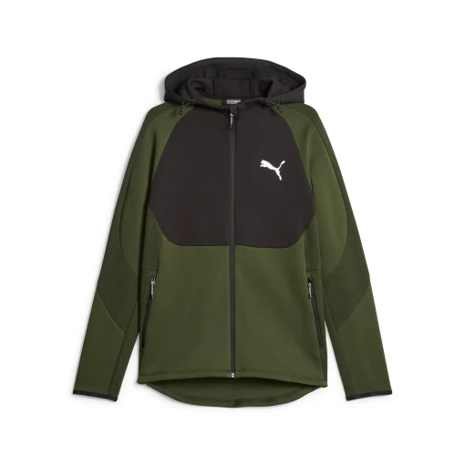 Худи мужское Puma Evostripe Full-Zip Hoodie цвет хаки