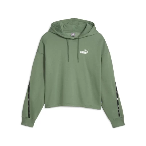 Худі жіноче Puma ESS Tape Hoodie евкаліптового кольору