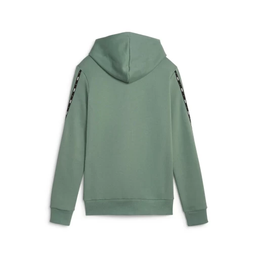 Худи женское Puma ESS Tape Full-Zip Hoodie эвкалиптового цвета