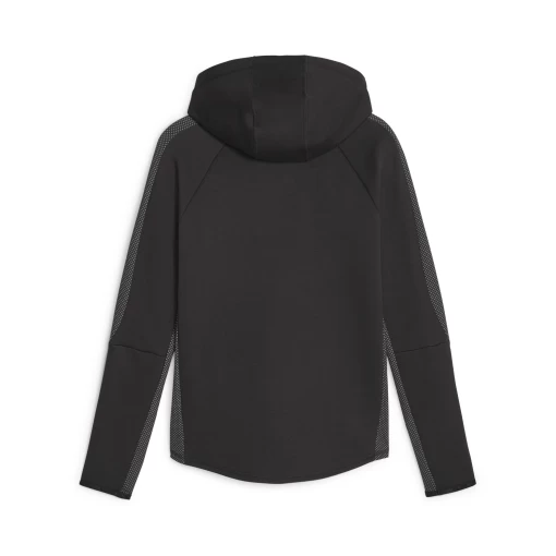 Худи женское Puma Evostripe Full-Zip Hoodie черного цвета