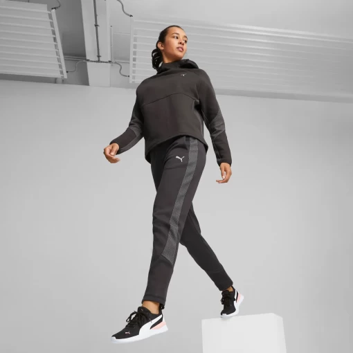 Спортивные брюки женские Puma Evostripe High-Waist Pants черного цвета