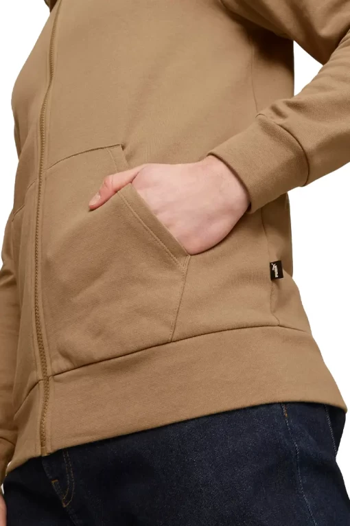 Толстовка мужская Puma Better Essentials FZ светло-коричневого цвета