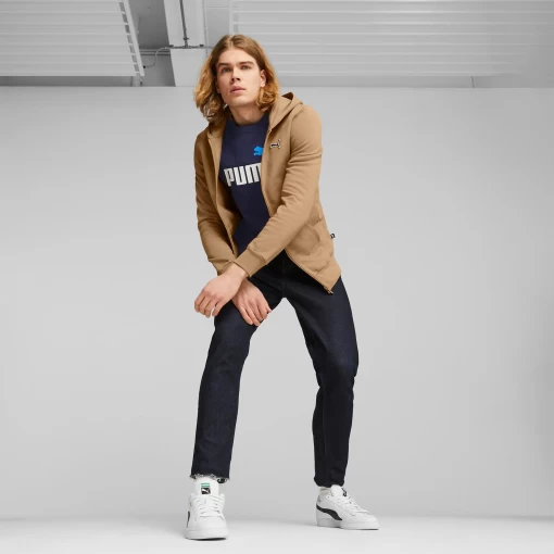Толстовка мужская Puma Better Essentials FZ светло-коричневого цвета