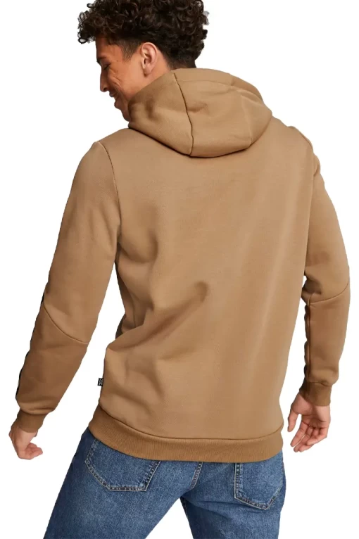 Худи мужское Puma ESS+ Tape Hoodie песочного цвета