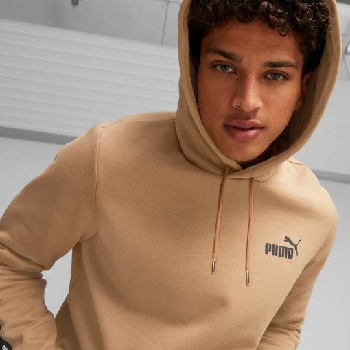 Худи мужское Puma ESS+ Tape Hoodie песочного цвета