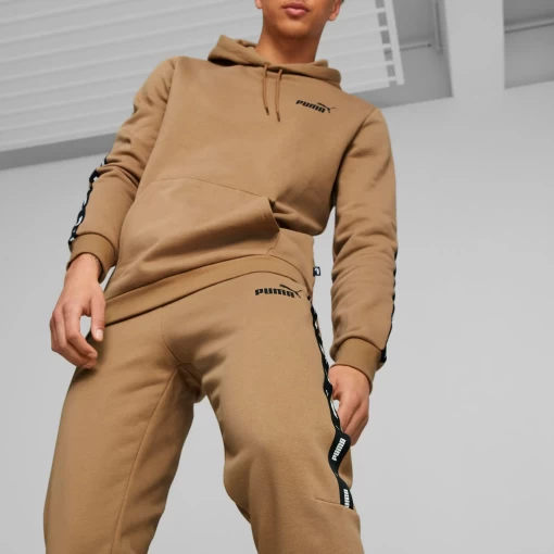 Спортивні штани чоловічі Puma ESS+ Tape Sweatpants пісочного кольору