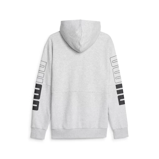 Худі чоловіче Puma Power Full-Zip Hoodie світло-сірого кольору
