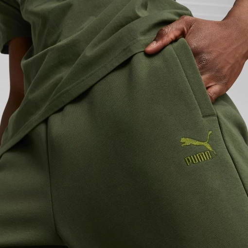 Спортивні штани чоловічі Puma Classics Sweatpants колір хакі