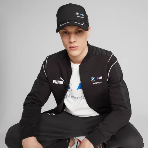 Кепка чоловіча-жіноча Puma BMW MMS BB Cap чорного кольору