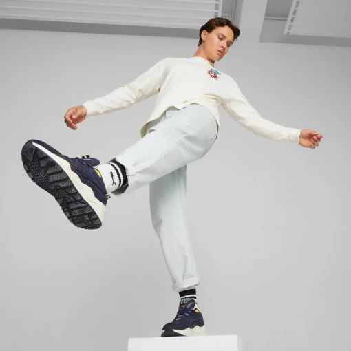 Лонгслів чоловічий Puma Downtown LS Tee білого кольору