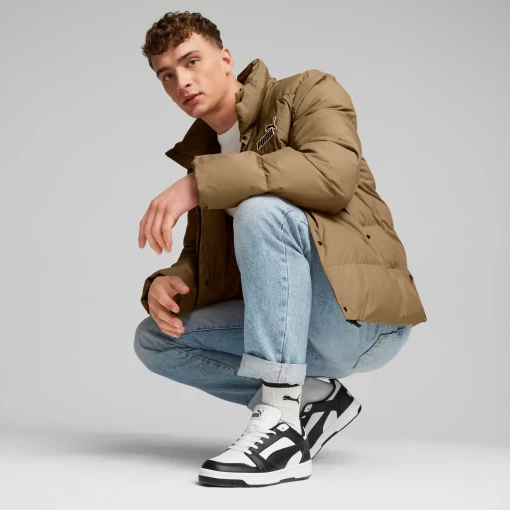 Куртка мужская Puma Better Polyball Puffer светло-коричневого цвета