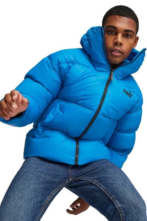 Куртка пуховик чоловіча Puma Hooded Ultra Down Puffer блакитного кольору