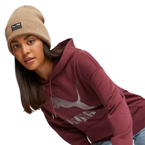 Шапка чоловіча-жіноча Puma Archive heather beanie світло-коричневого кольору
