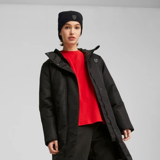 Шапка женская-мужская Puma Ferrari Sptwr Beanie черного цвета