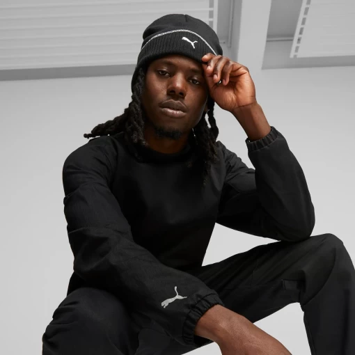 Шапка чоловіча-жіноча Puma BMW MMS Classic Cuff Beanie чорного кольору