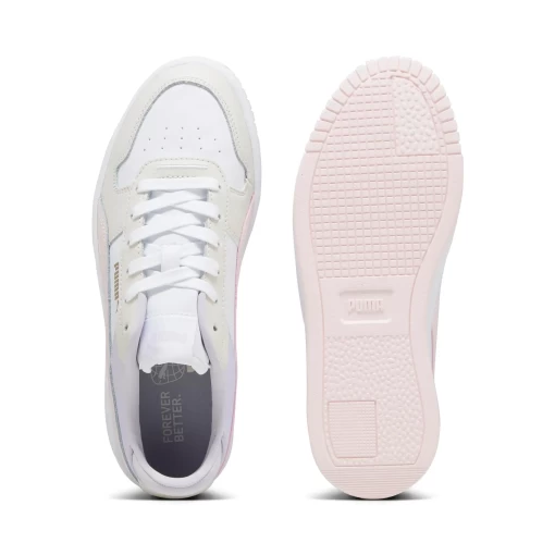 Кроссовки женские Puma Carina Street бело-бежево-сиреневого цвета